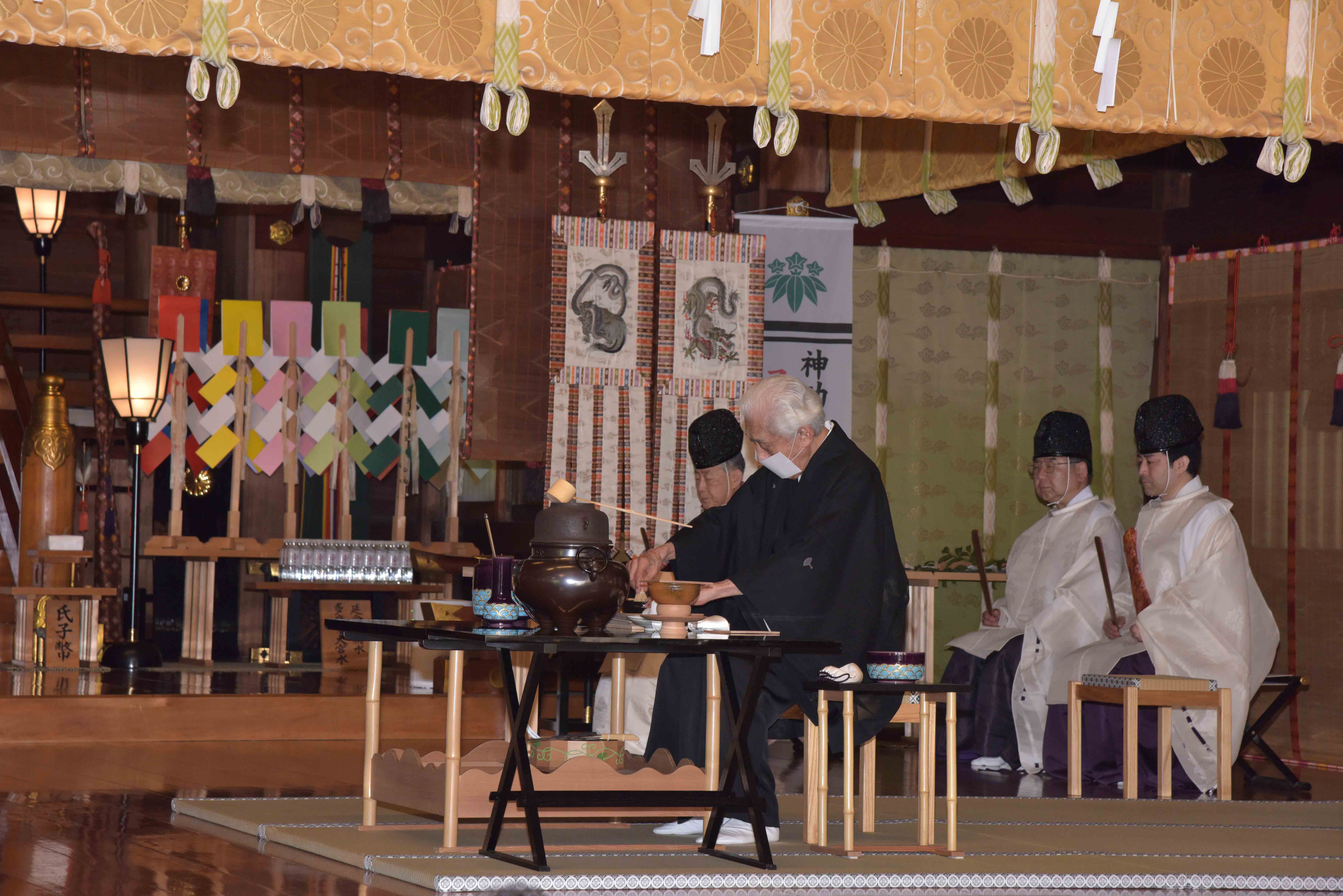 茶道裏千家 献茶式 大宮八幡宮